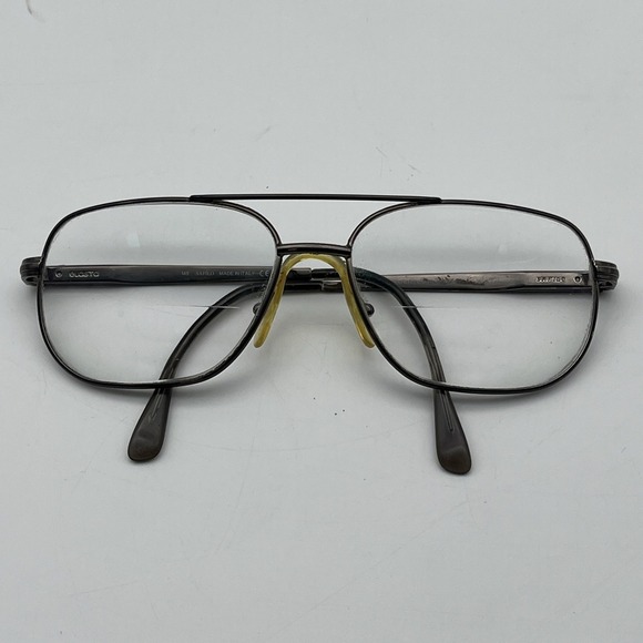 Safilo Elasta 7126 2HH Gunmetal Aviator Eyeglasses Frame 60-17-3-1 - Picture 11 of 11